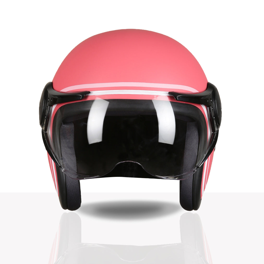 TVS MissFit Helmet for Women | Lightweight Ladies Helmet for Scooty | Stylish Girls Helmet with Extreme Comfort Fit | Women Helmet with Clear Visor | DOT & ISI Certified Helmet for Woman